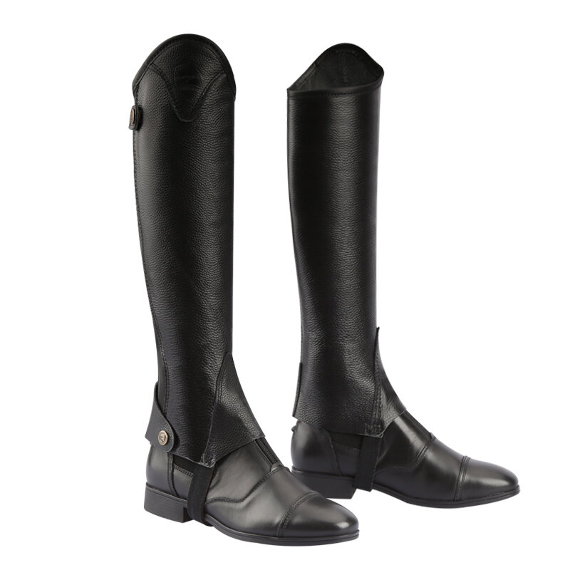 half-chaps  Leather half-chaps for men and women, comfortable and breathable Knight equipment  Protect knight leg