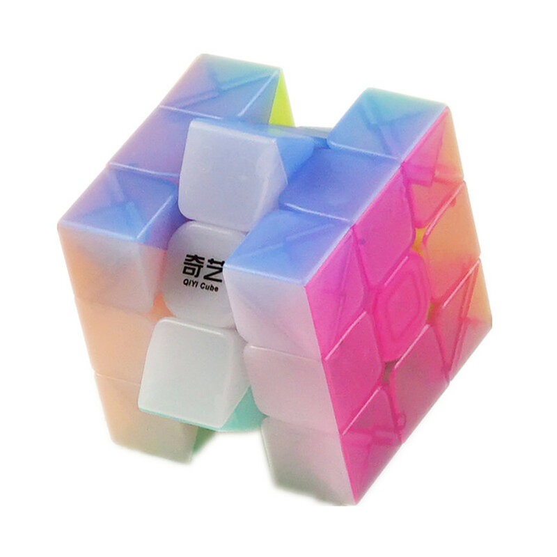 Кубик воина Qiyi, цветная прозрачная развивающая игрушка для детей, 3 х3х3 скорости