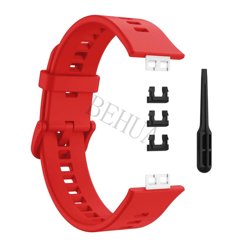 2020 kolorowy silikonowy pasek do zegarka do zegarka Huawei Fit oryginalny zegarek do zegarka akcesoria Correa bransoletka z nadgarstkiem z narzędziem