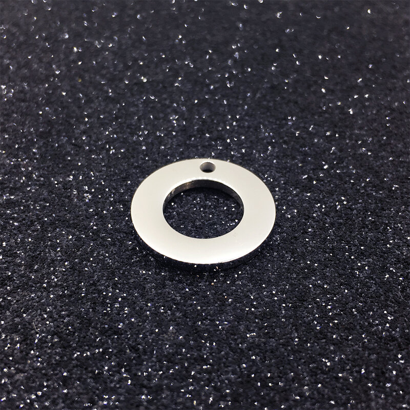 MYLONGINGCHARM-anillo circular de acero inoxidable, 25 unidades, grabado gratis, 16x16mm, colgante para collar de aro, manualidades personalizadas