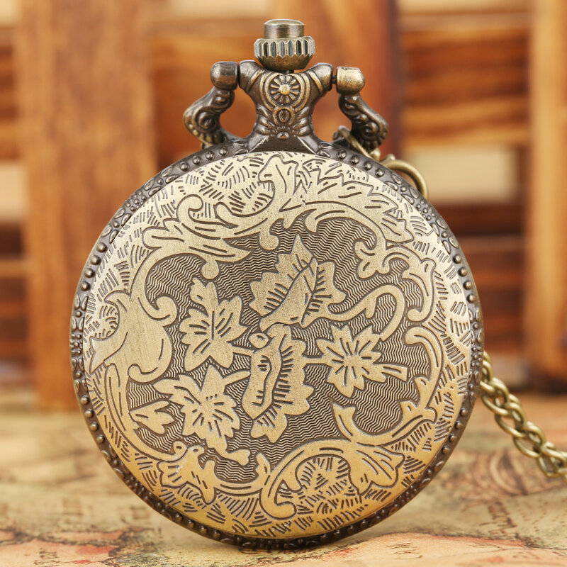 Reloj de bolsillo de cuarzo antiguo para hombre, pulsera con colgante de aleación delgada, con cadena, accesorio