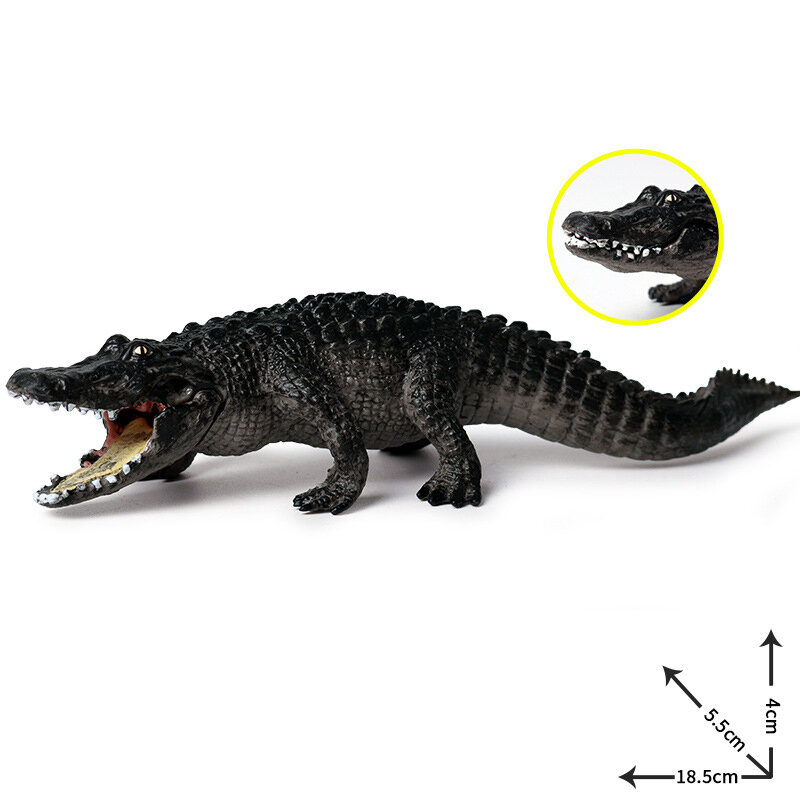 Figurine Crocodile en PVC, modèle Animal de Simulation, jouet à collectionner, cadeaux pour enfants