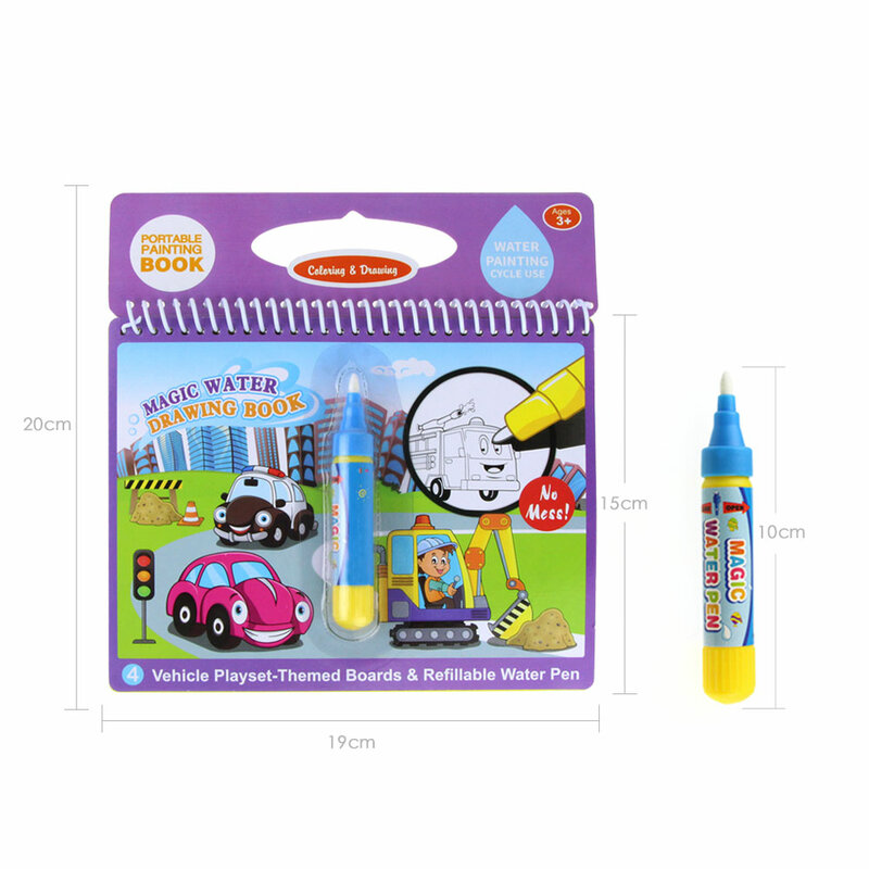 8 estilos de libro de dibujo de agua para colorear garabatos pluma de dibujo juguetes de educación temprana para niños regalo de cumpleaños