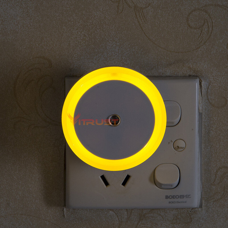 ไฟ LED โคมไฟกลางคืน Light Sensor ควบคุม Min 110V 220V โคมไฟไนท์ไลท์สำหรับเด็กเด็กห้องนั่งเล่นห้องนอนห้องน้ำ