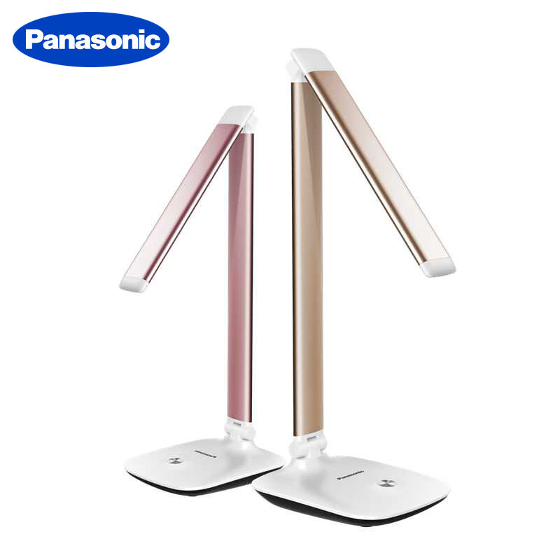 Panasonic liga de alumínio led mesa luz estudante lâmpada leitura regulável ajustável iluminação flexível led luz da noite para casa