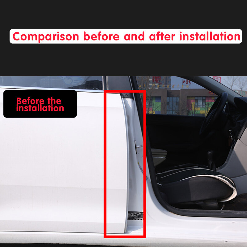 2 Buah Car Door Rubber Seal Strip Filler Car Door Weatherstrip untuk B Pillar Protection Sealant Strip Sealant untuk Auto Door Seal