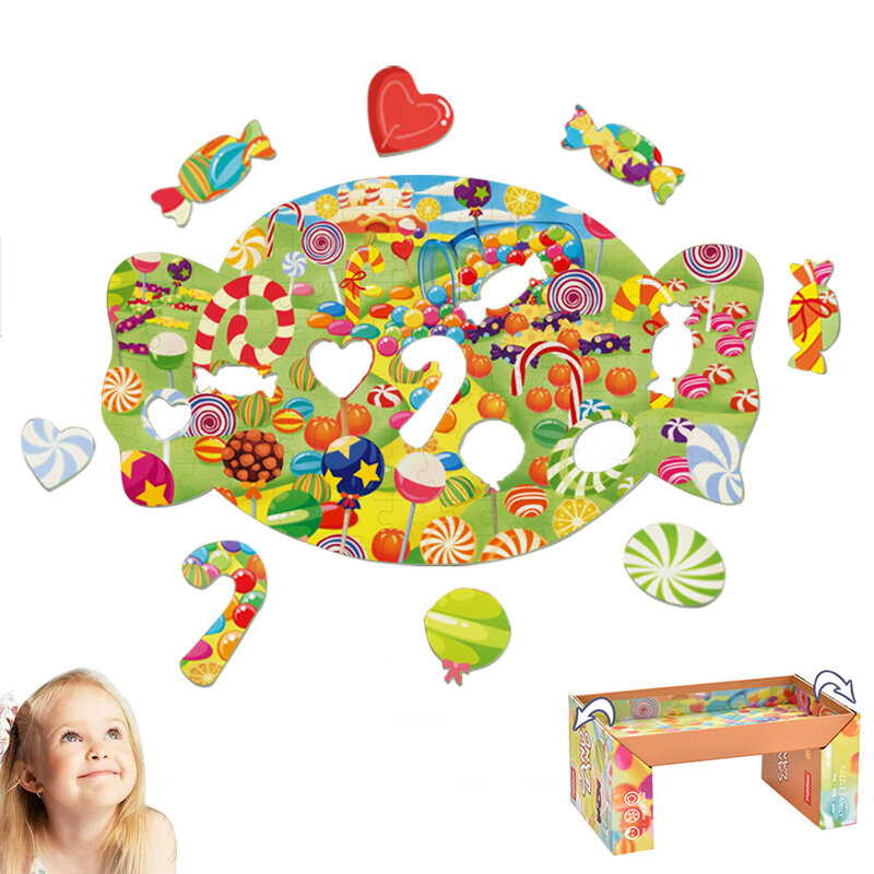 Hahowa – Puzzle animaux pour enfants, jouets éducatifs Montessori, formes uniques, cadeaux d'anniversaire