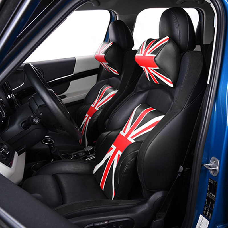 Auto collo cuscino sedile testa cuscino vita poggiatesta supporto lombare per MINI Cooper F54 F55 F56 F60 R55 R56 R60 R61 accessori Auto