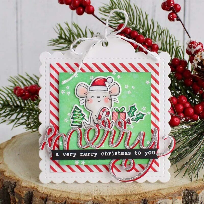 Gnomeメリークリスマスseriesmetal切削ダイスdiyスクラップブッキングフォトアルバムエンボス紙カード作る装飾