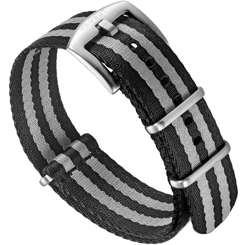 Cinturino per orologio HEMSUT Nylon One Piece sostituisci cinturini da polso per cintura di sicurezza per uomo o donna 18mm 20mm 22mm 24mm