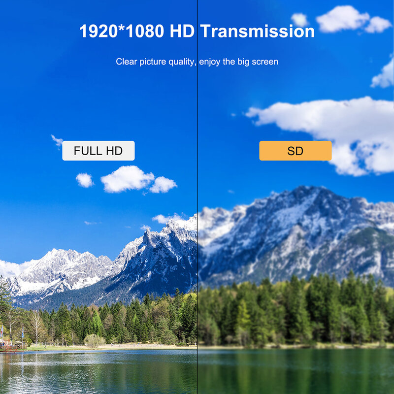 محول الفيديو HDMI إلى RCA AV محول HD فيديو HDMI إلى RCA AV CVBS L/R فيديو 1080P HDMI2AV دعم NTSC PAL وصول جديد 1 متر/3.2f