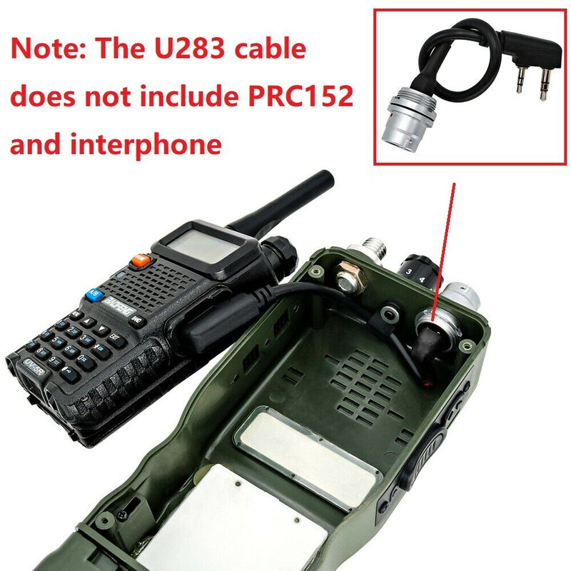 U-283 6Pin zu 2PIN Kenwood adapter PRC 152/148 virtuelle box walkie-talkie