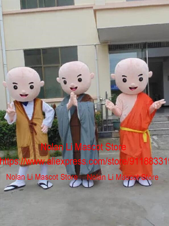 Monk Mascot Cartoon Costume para Adulto, Cosplay Anime bonito, Vestido extravagante de Natal, Festa de Halloween, Melhor Venda, Novo, Material EVA, 1253