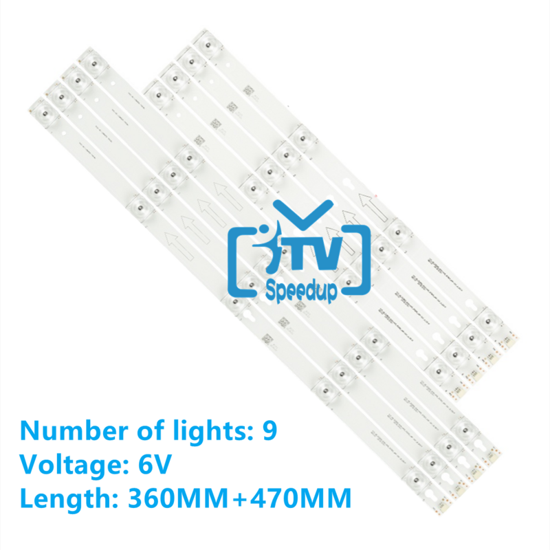 100kits LED Backlight strip for Toshiba 49L2600 L49S4900fs 49U7800 49P2US 49L2900 49D2900 49S405 49S403 TOT_49_D2900 U49P6066