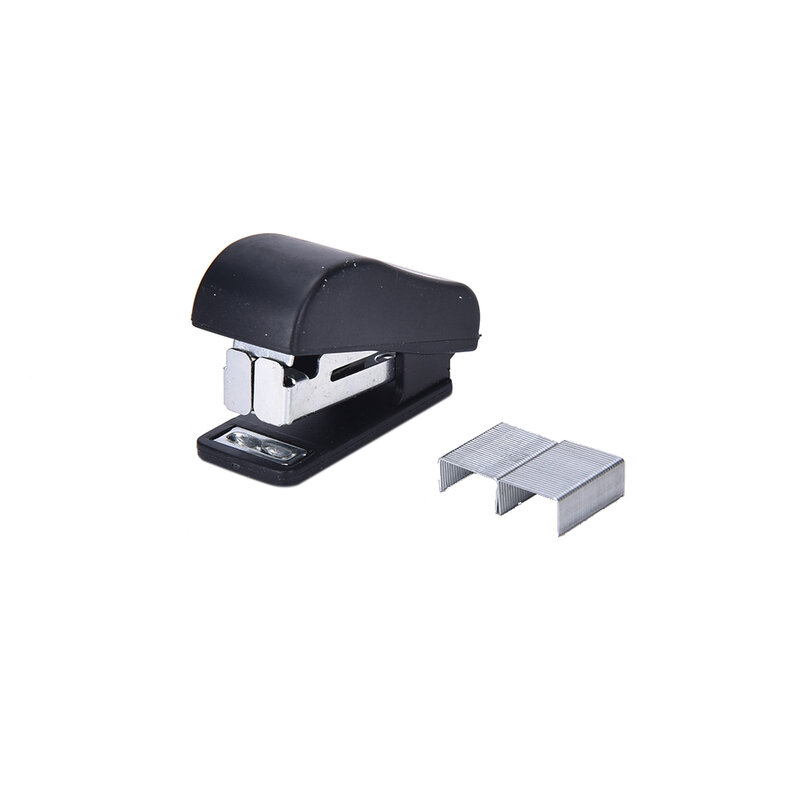 Mini conjunto de grampeador corchetera para mini grampeador, conjunto de grampos plásticos kawaii para grampo, 50 peças