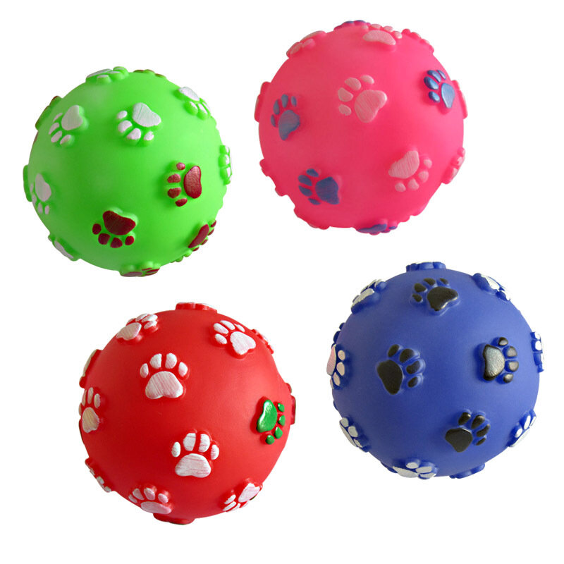 1 pçs diâmetro 6cm guinchado cão de estimação bola brinquedos para cães pequenos borracha mastigar brinquedo do filhote de cachorro material do cão brinquedos para cães brinquedos