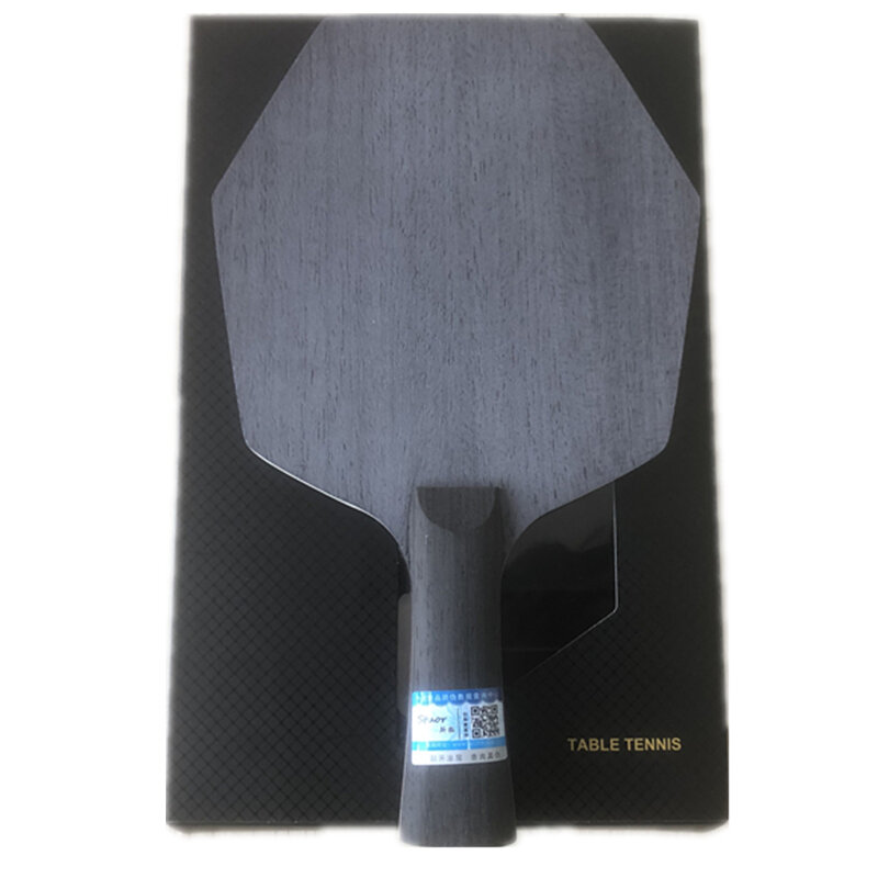 Новое поступление, ракетка для настольного тенниса Stuor Sports, шестигранные лезвия, черное углеродное волокно, встроенная профессиональная ракетка для пинг-понга