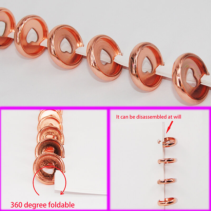 36 шт. 24 мм связующие кольца для блокнота, пластиковые кольца в форме гриба, связующие диски для планировщика, связующие диски для блокнота, канцелярские принадлежности