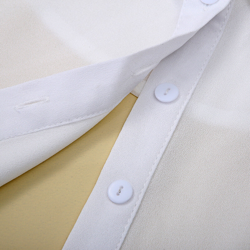 Женская кружевная блузка с цветочной вышивкой, со съемным воротником
