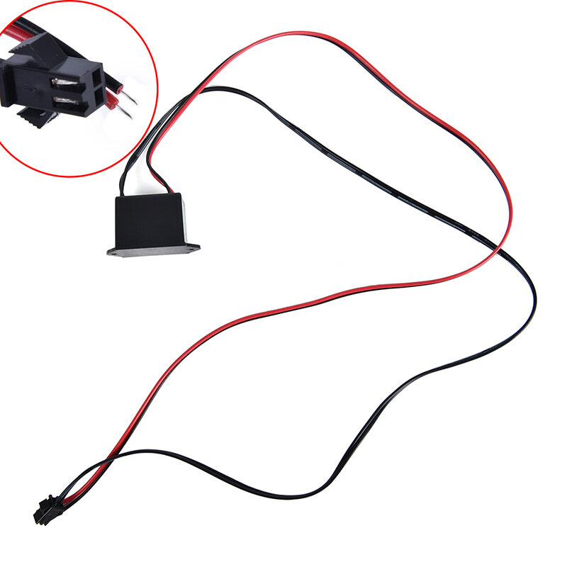 1 sztuk 12V neonowy przewód świecący EL Wire sterownik mocy kontroler blask taśma kablowa inwerter Adapter