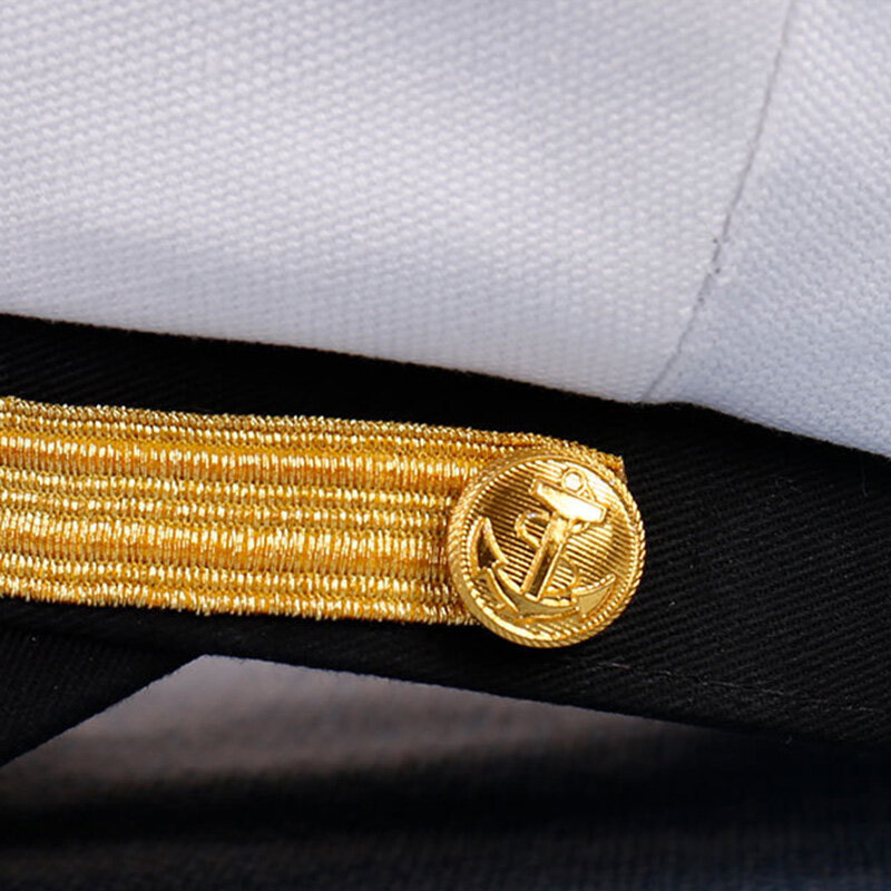 الرجال النساء البحرية بحار قبعة ضابط الأيل ليلة بحري الكابتن قبعة قبعة بيضاء