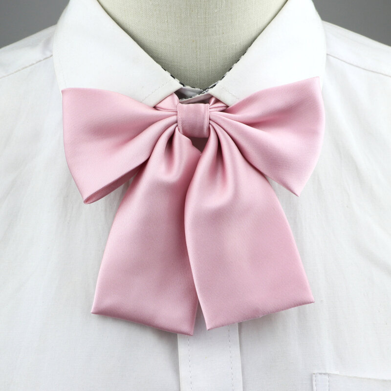 Colorful Women‘s Shirts Bowtie Ladies Girl School Wedding Party Bowknot Pink Bule Black Classic Butterfly Knot Suits Accessories