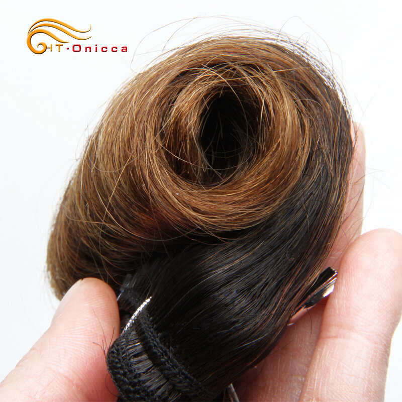 Cabelo brasileiro encaracolado, 4 pacotes de cabelos humanos desenhados dupla, para mulheres negras, 5, 6, 7, 1b, 27, 30, 99j