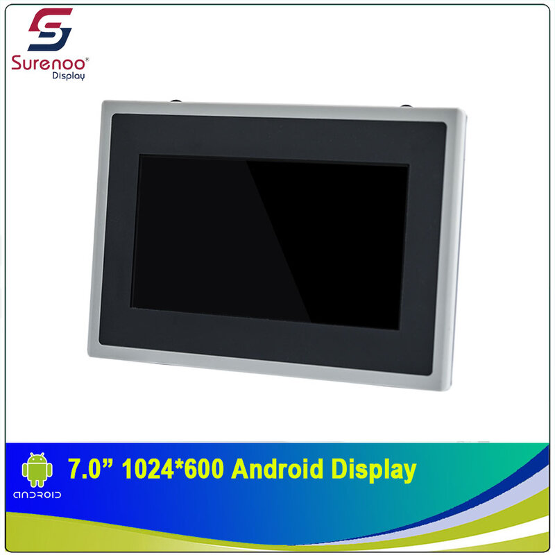 Écran tactile IPS TFT LCD de qualité industrielle, 7.0 pouces, 1024x600, avec panneau et boîtier multi-capacitifs