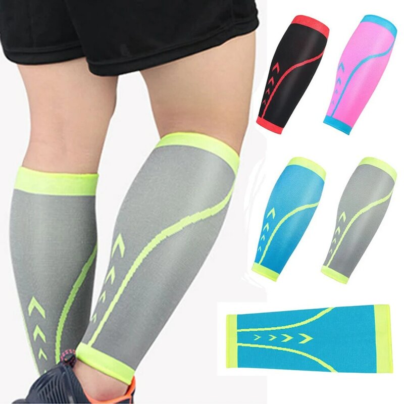 Proteção esportiva bezerro manga compressão respirável meias perna engrenagem protetora spslf20022
