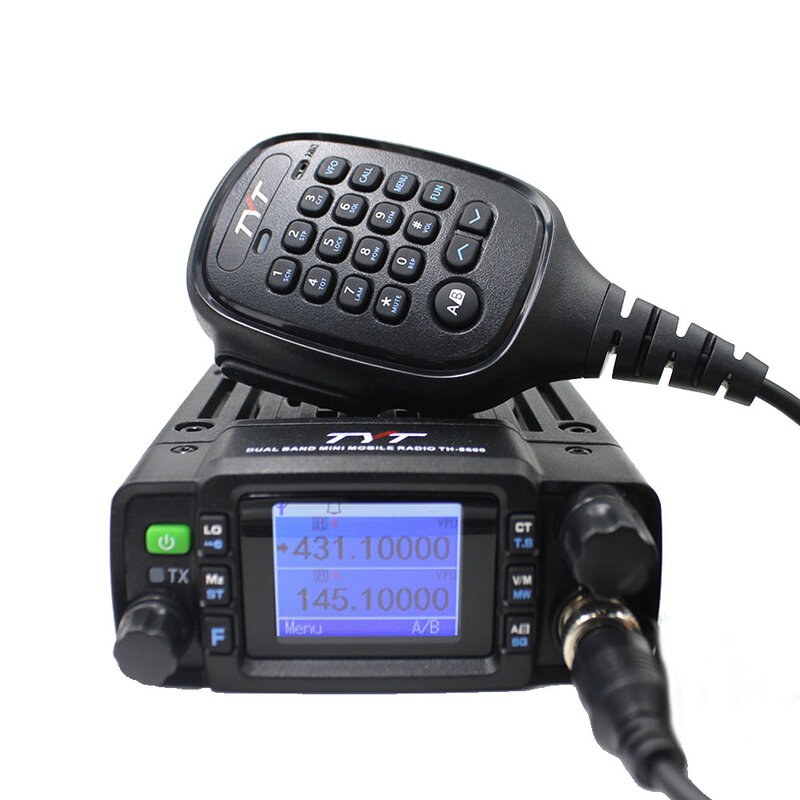 TYT TH-8600 Mini Radio Di Động 25W 2 Băng Tần 136-174MHz 400-470MHz VHF UHF Máy Bộ đàm Hàm Đài Phát Thanh Communciator