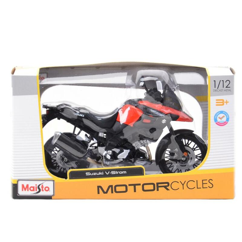 Maisto 1:12 Suzuki V-Strom Static Die Cast Vehicles Collectible Hobbies Motorcycle Model Toys