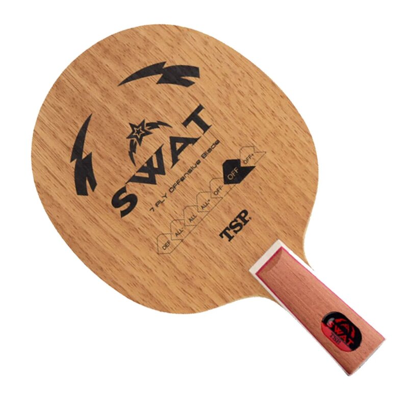 SP raket tenis meja SWAT asli, pemukul Bet Ping Pong, putaran/cepat serangan 7 lapis kayu