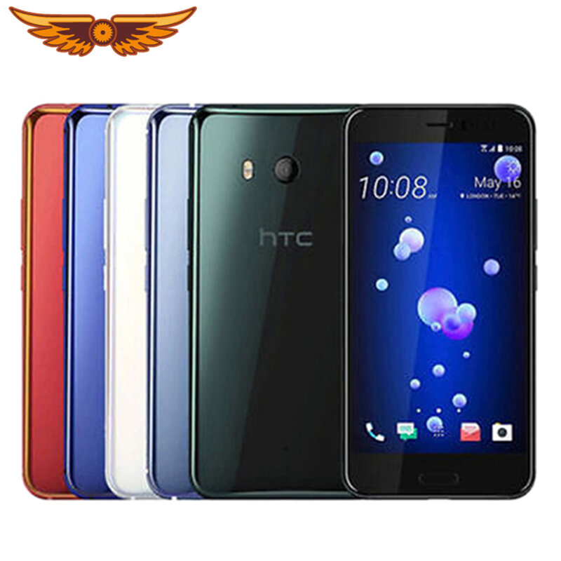 Ponsel Android HTC U11, 5.5 inci 4GB RAM 64GB/128GB ROM Dual SIM Octa Core 4G LTE Buka kunci pabrik ponsel 12MP