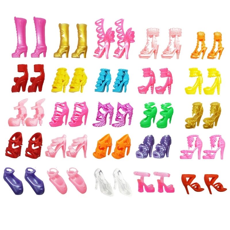 Кукольная обувь на высоком каблуке кожаная обувь с кристаллами подходит для куклы Барби 11,8 дюйма, 30 см 1/6 BJD кукла, рождественский подарок для девочек