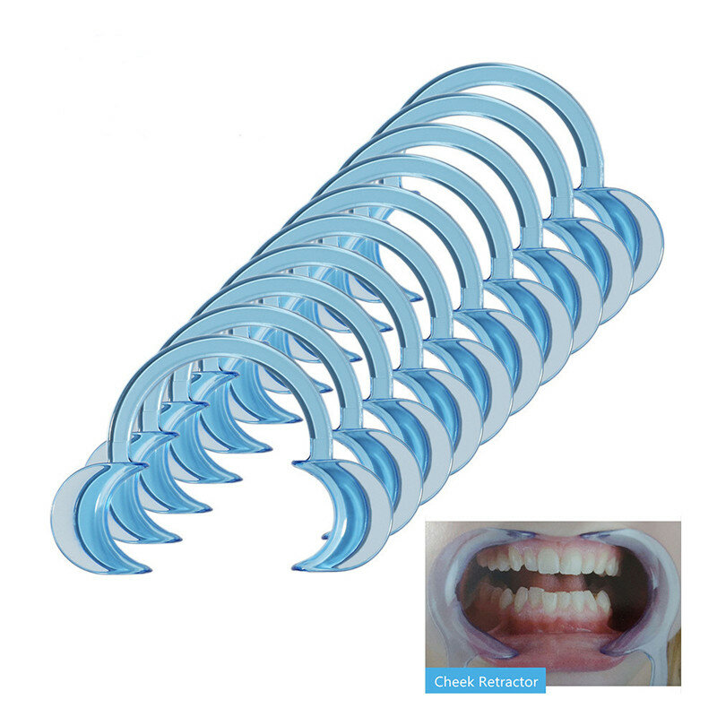 20/10Pcs C Vorm Dental Mond Opener Cheek Retractor Dental Orthodontische Tool Intraoral Strooier Lip Opener Tanden Whitening gereedschap