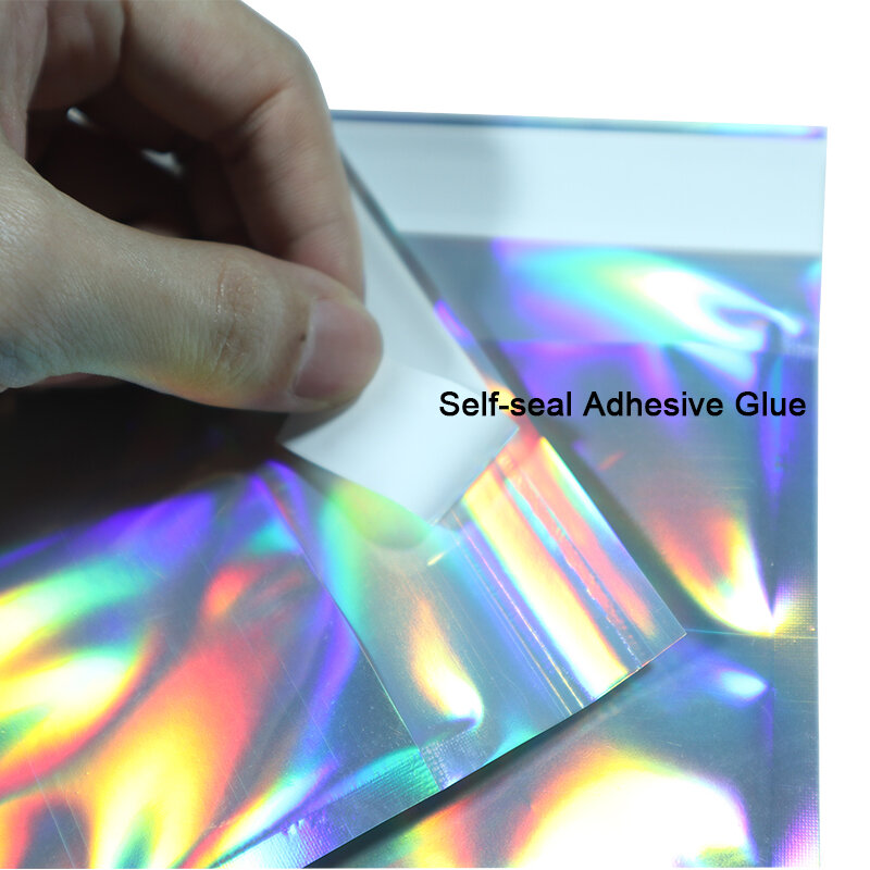 10 stücke Laser Self Sealing Kunststoff Umschläge Mailing Lagerung Taschen Holographische Geschenk Schmuck Poly Klebstoff Kurier Verpackung Taschen