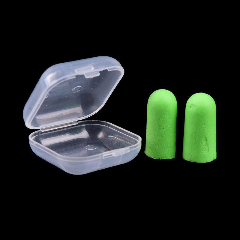 2PC Comfort Earplugs Noise Reduction  Earplugs Protective For Sleep Slow Rebound Earplugs Foam Soft Ear Plugs Box-packed