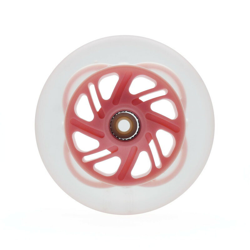 LED speed wheels white green blue red light colour shine flash skating wheel magnetic core cell ring 4 beads 125mm roller tyres