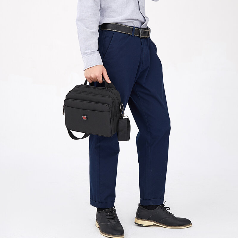 JANGEAR borse da uomo in Nylon leggero borsa a tracolla Casual borsa da viaggio borsa a tracolla impermeabile da uomo borsa orizzontale da lavoro