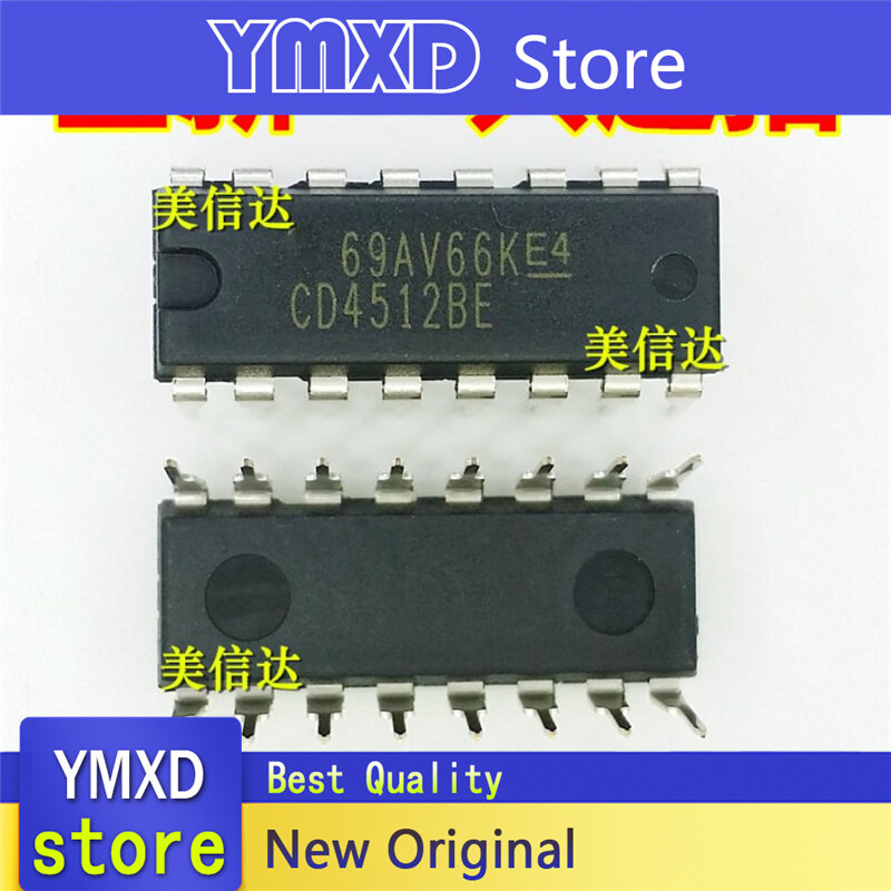 10pcs/lot New Original CD4512BE encoder decoder in-line DIP-16 In Stock