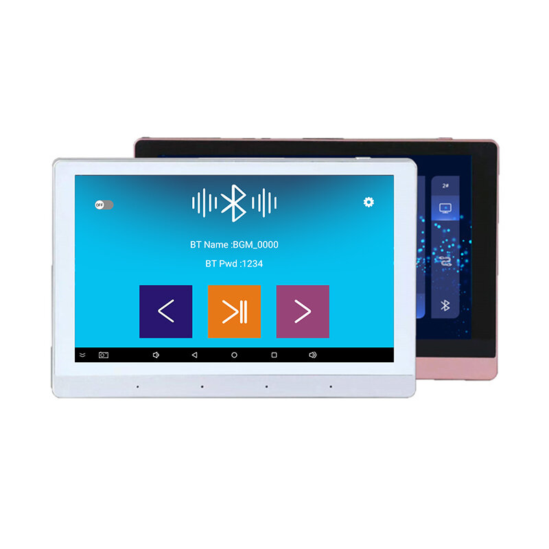 Amplificador de pared con pantalla táctil de 7 pulgadas, sistema de audio para el hogar, Android, Bluetooth, inalámbrico, WiFi, Audio Coaxial, novedad