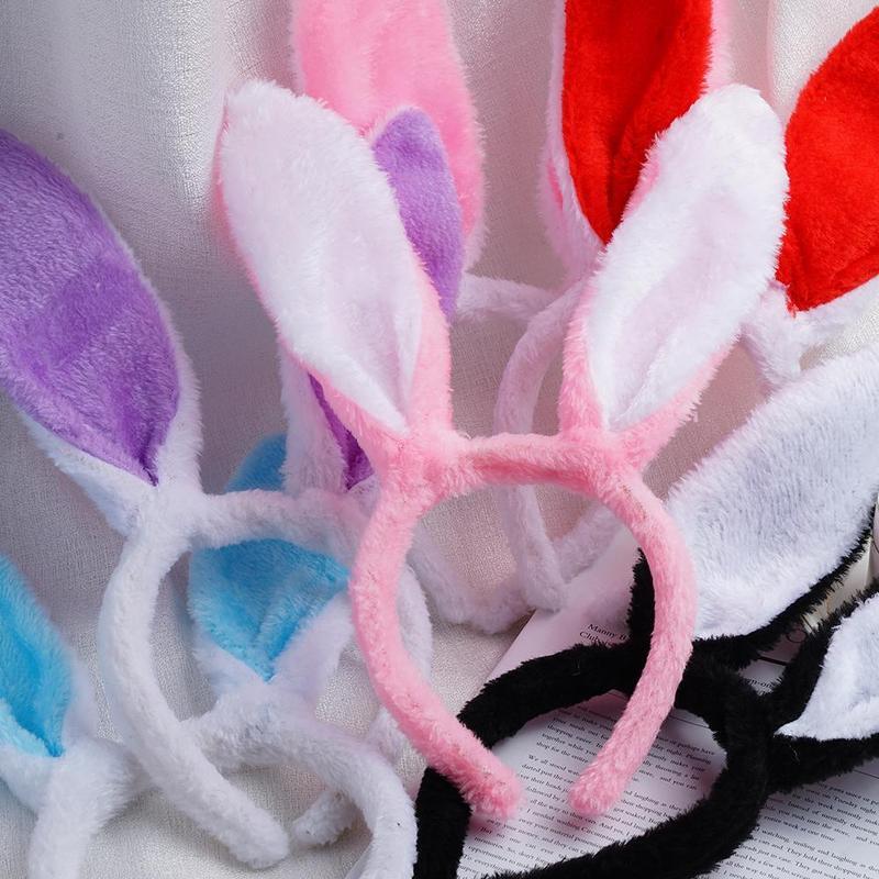 Cute Bunny Ears Headwear Comfortable Rabbit Ears Headband Rabbit Headwears Anime Bunny Hairpin Cosplay Girls Hair Accessories