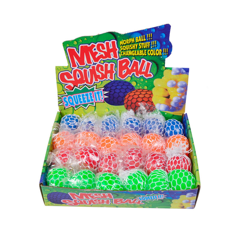 Mesh Soft Hand Fidget Toy para crianças, alívio do estresse, brinquedos de descompressão Squeeze, bolas de uva, ventilação, crianças, adultos, presente infantil, 5cm