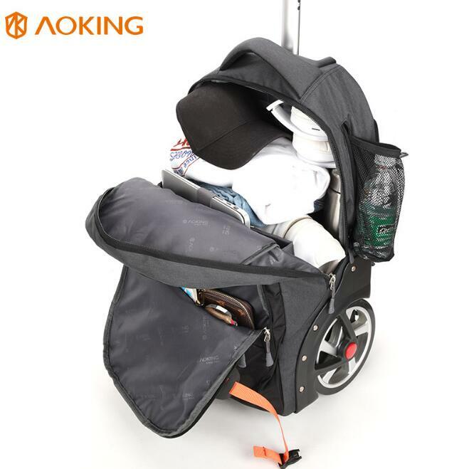 20 Polegada bagagem mala de viagem dos homens trole saco rolando bagagem mochila sacos sobre rodas oxford rodas mochila para o negócio