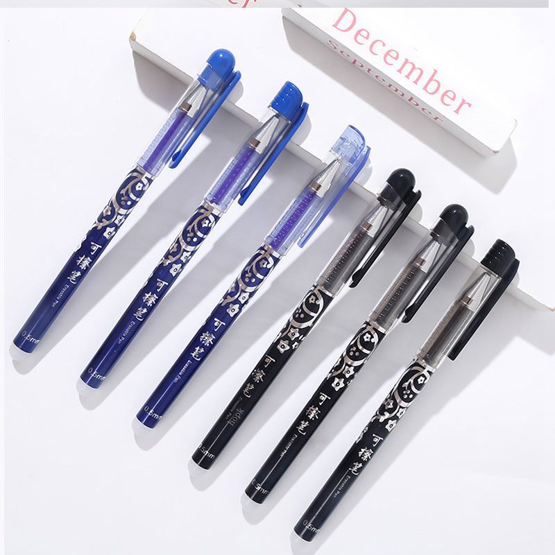 Erasable Pen Refills Rod Set 0.5mm Needle/0.7mm Bullet tip Washable Handle Erasable Ballpoint Pen for School Pen Writing Tools