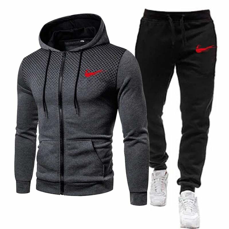 NIKE-męskie i damskie nowe bluzy kombinezon dresowy bluza z kapturem + spodnie dresowe Jogging Homme sweter 3XL komfortowy strój sportowy