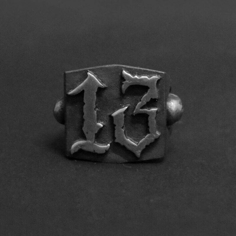 Anéis de aço inoxidável personalizados para homens e mulheres, anel numérico, estilo punk rock, jóias de casamento retrô, moda, osr452