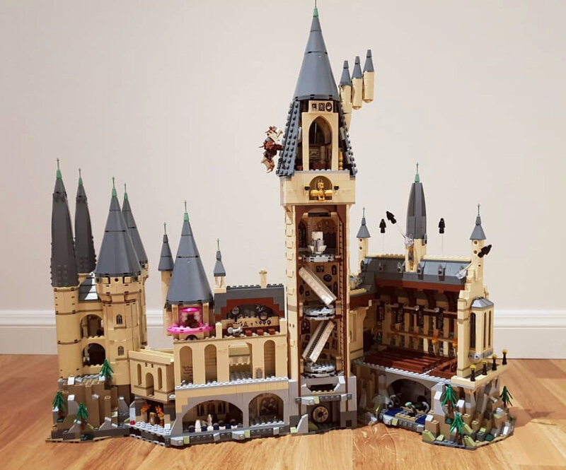 6120pcs 해리리 potters legoings hogwarts 성 벽돌 피규어 호환 16060 기술 빌딩 블록 교육 장난감 선물