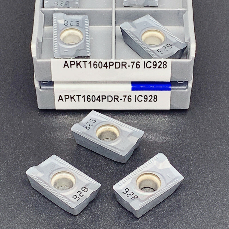 APKT1604PDR-76 IC928 de torno CNC, insertos de fresado, herramienta de torneado, acero inoxidable, 10 Uds.