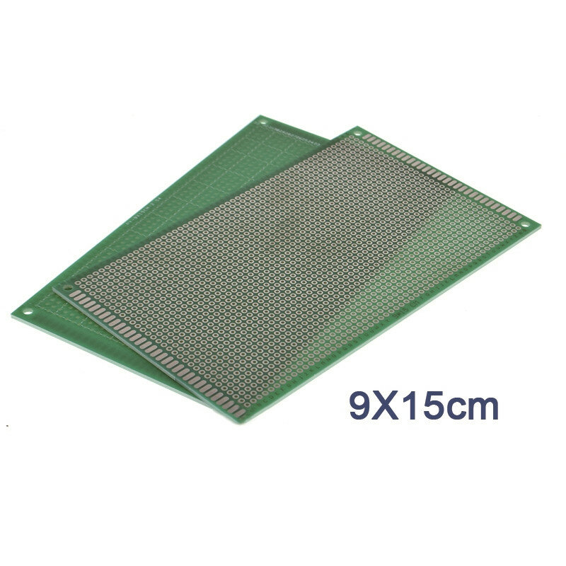 1 шт. 9x 15 см Прототип PCB 2 слоя 9*15 см панель универсальной платы двухсторонняя 2,54 мм зеленая